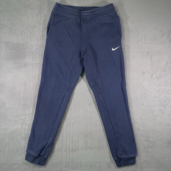 Nike Pants - Nike Women’s Small Blue Fleece Jogger Sweatpants Swoosh Logo